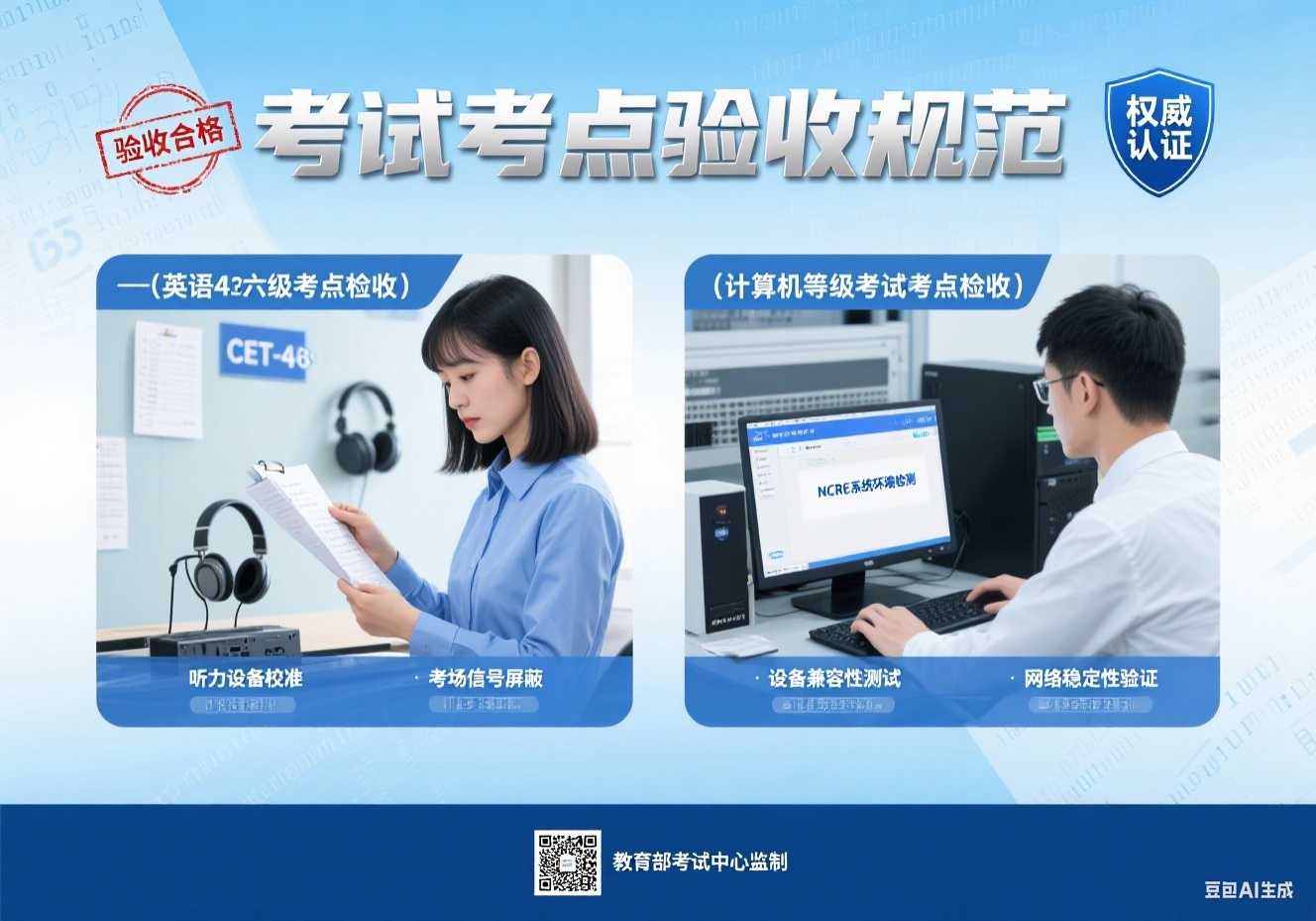 省教育考试院到我校开展大学英语四六级、计算机等级考试考点验收工作